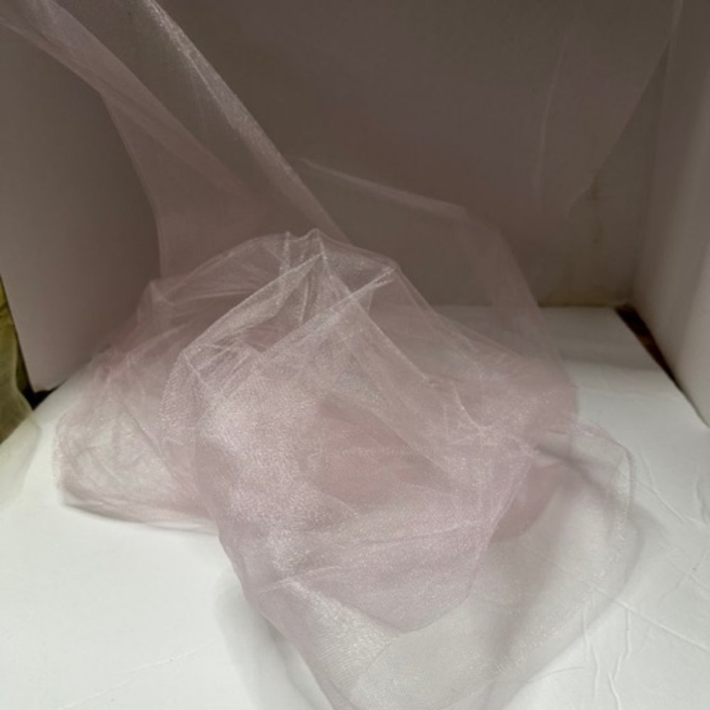Shell Pink Tulle Fabric Weddings showers Gift wraps